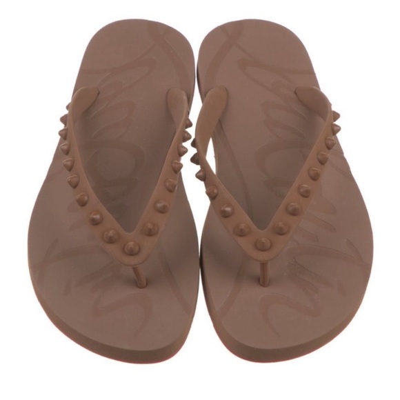 Christian Louboutin flip-flops